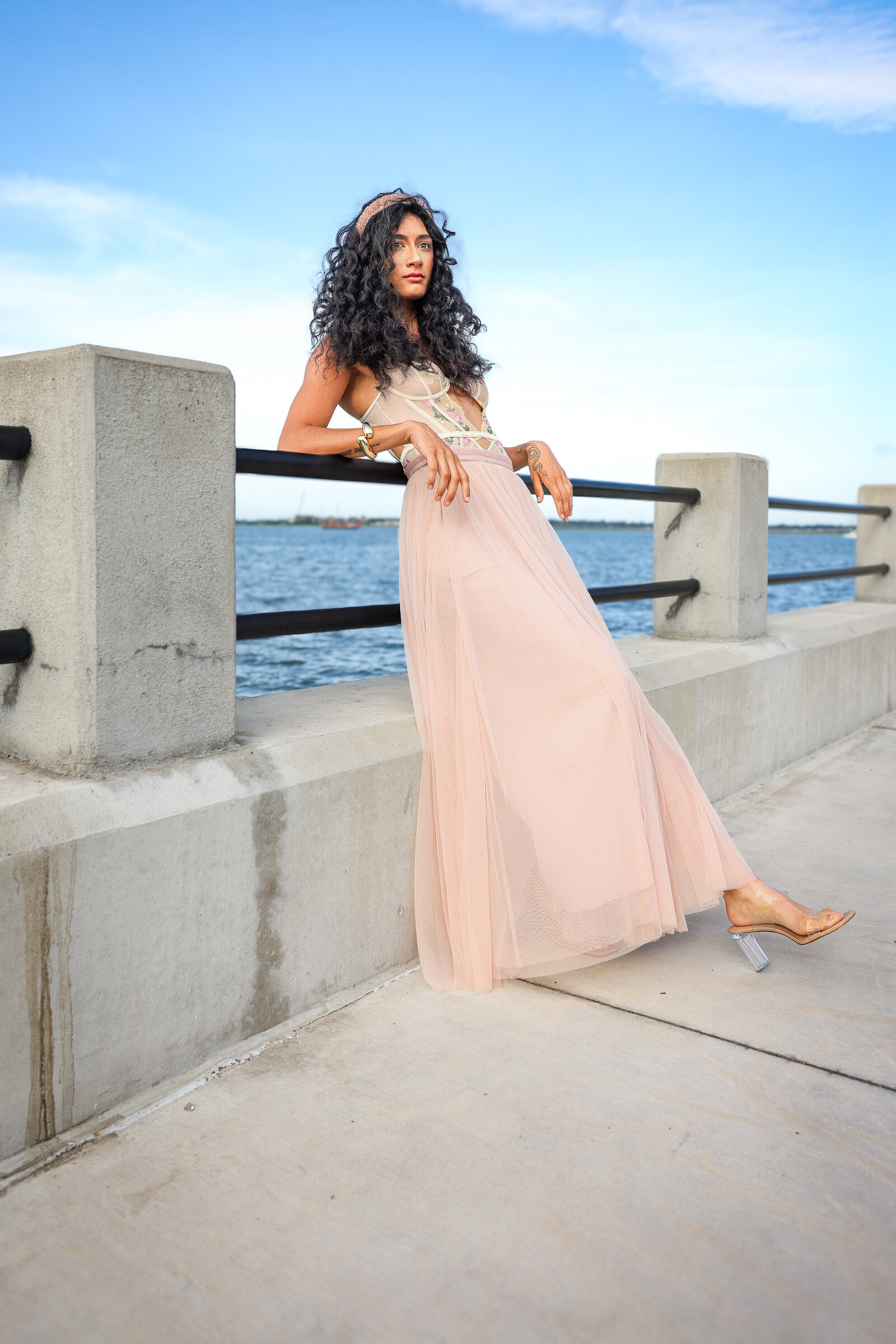 CINÉ fashion editorial, pink story, Charleston