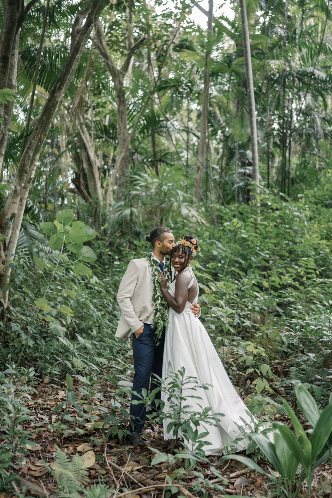 all inclusive wedding at a waterfall oahu