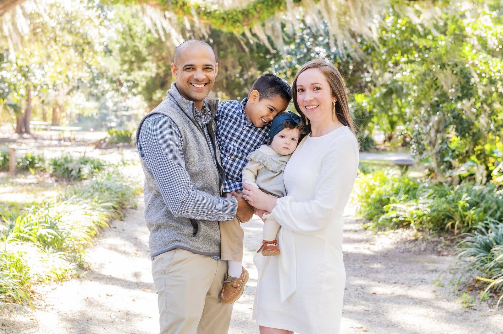 family at park in HHI SC
