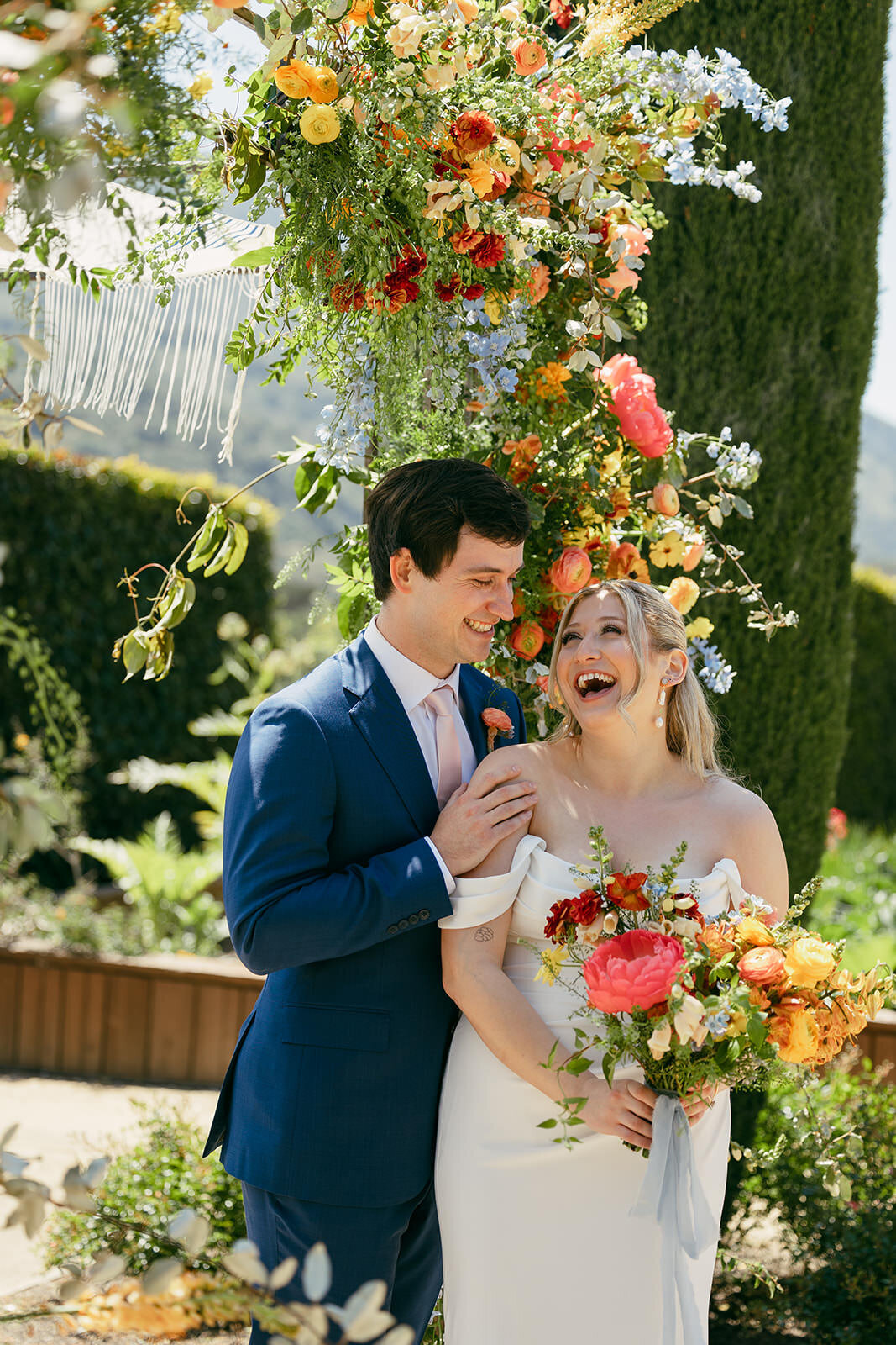 Colorful Bernardus Spring Wedding28