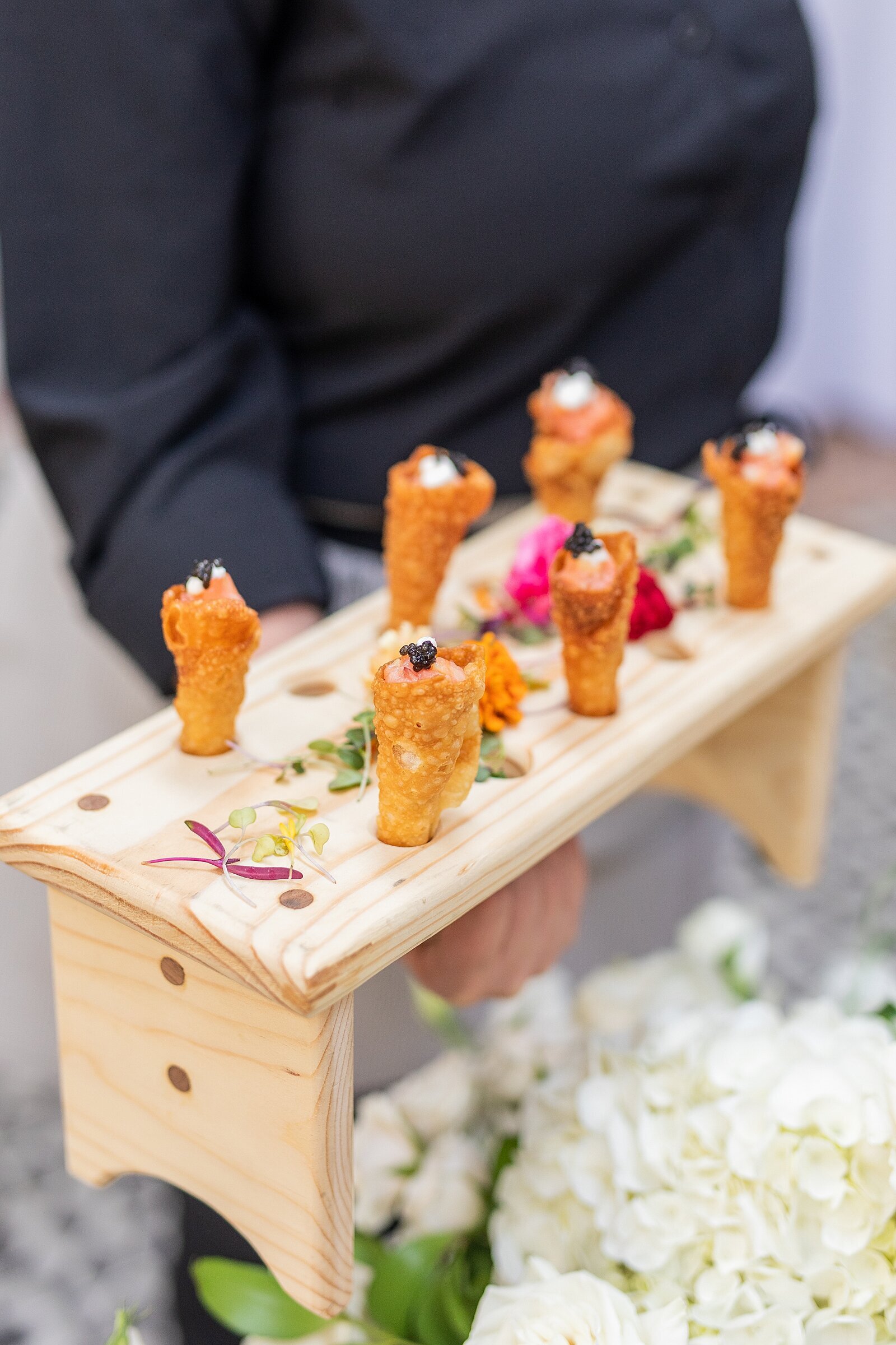 Cocktail Hour Appetizers at The Fairmount Grand Del Mar in San Diego, California.