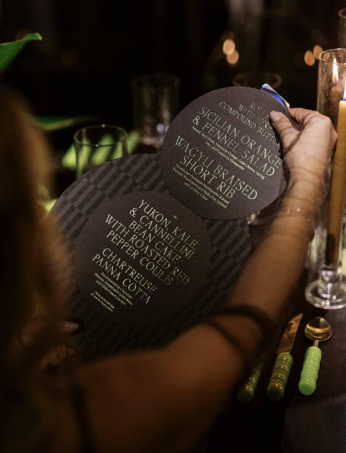 Morgan Riley Design | Custom Brown Menus