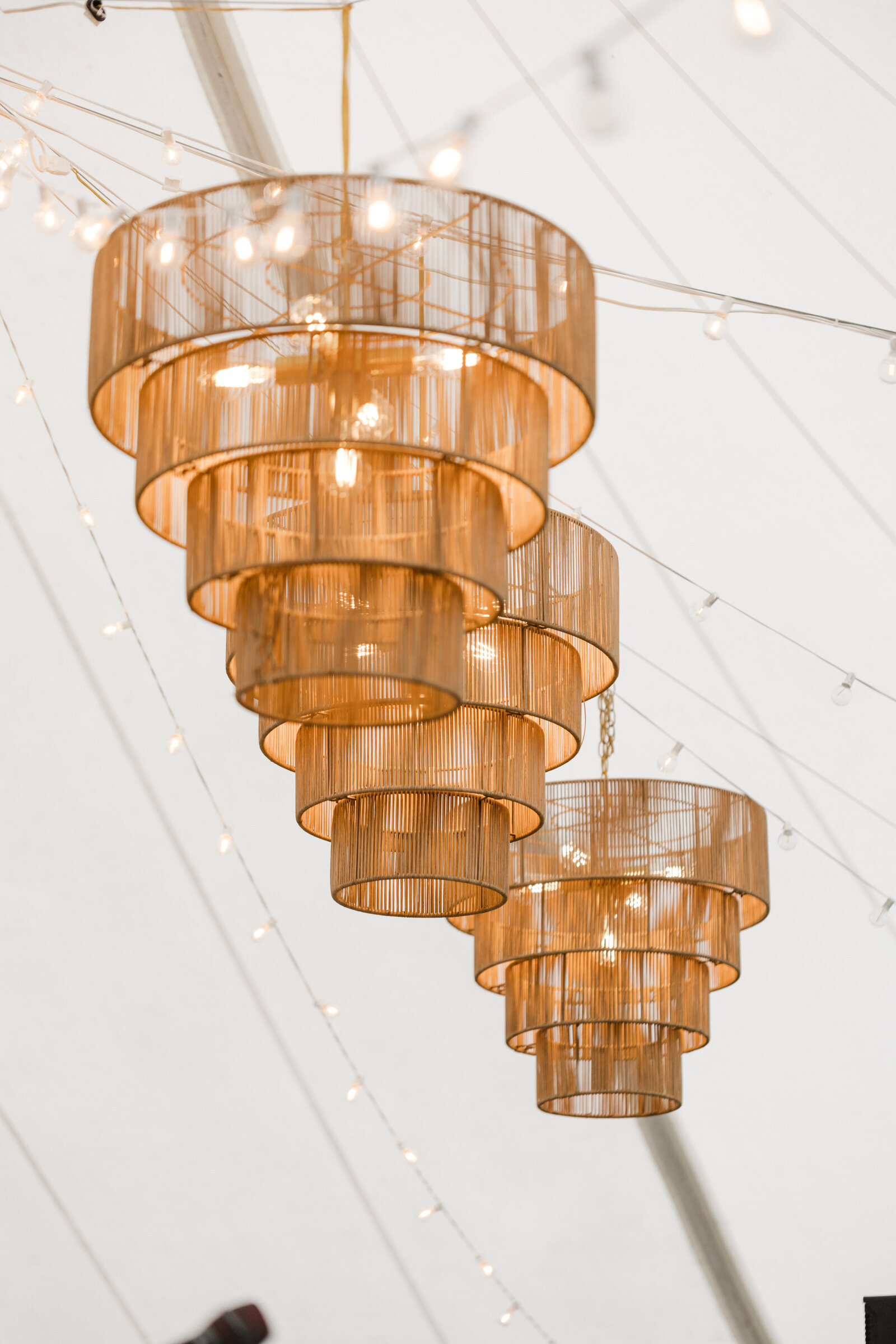 Wedding lighting at Guilford Yacht Club