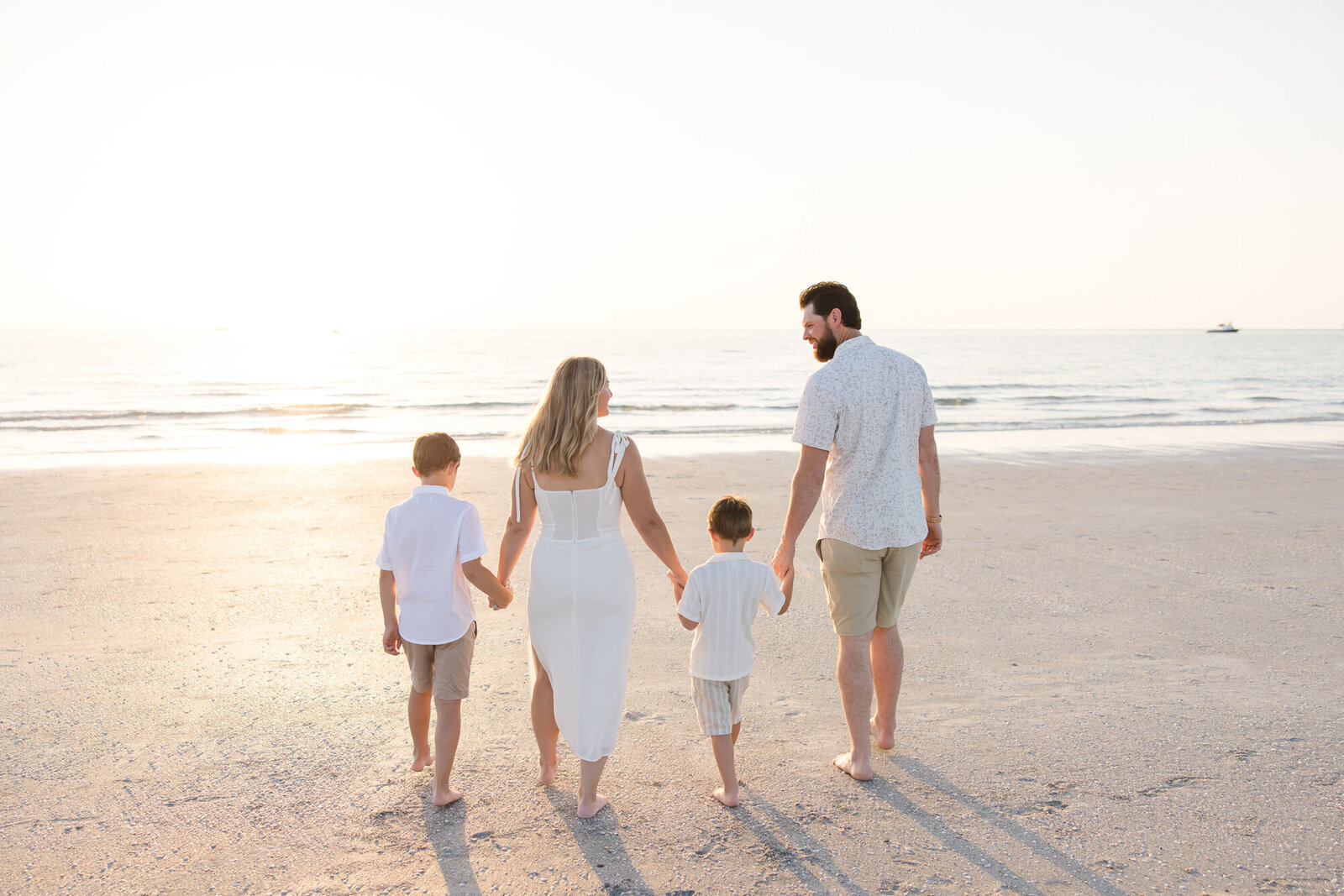 Sunset Family Beach Happy