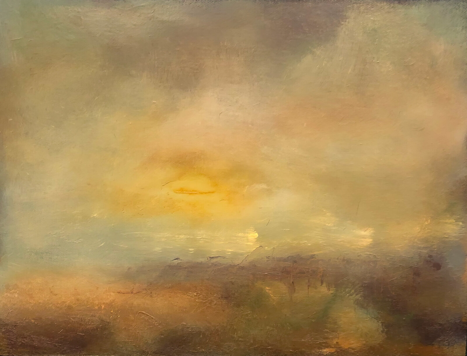 Yellow hues Oil painting by Jane Mishkind