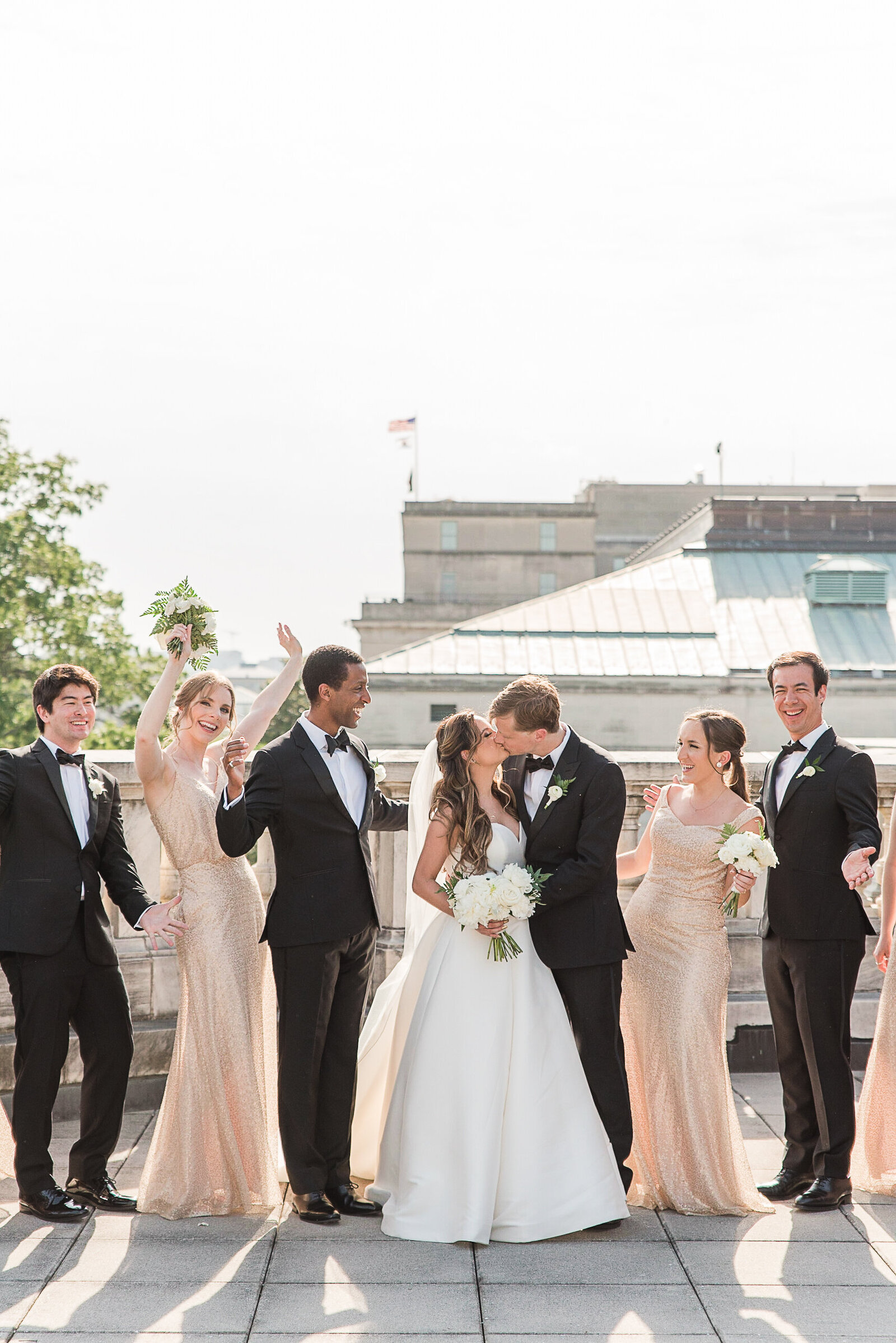 DAR wedding rooftop photos