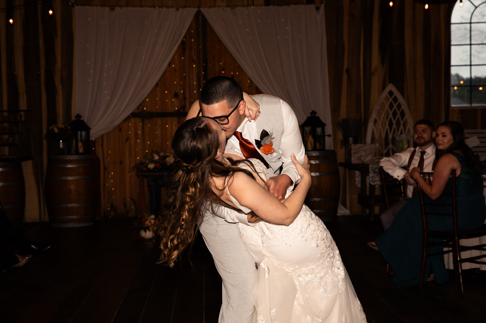 bride and groom first dance