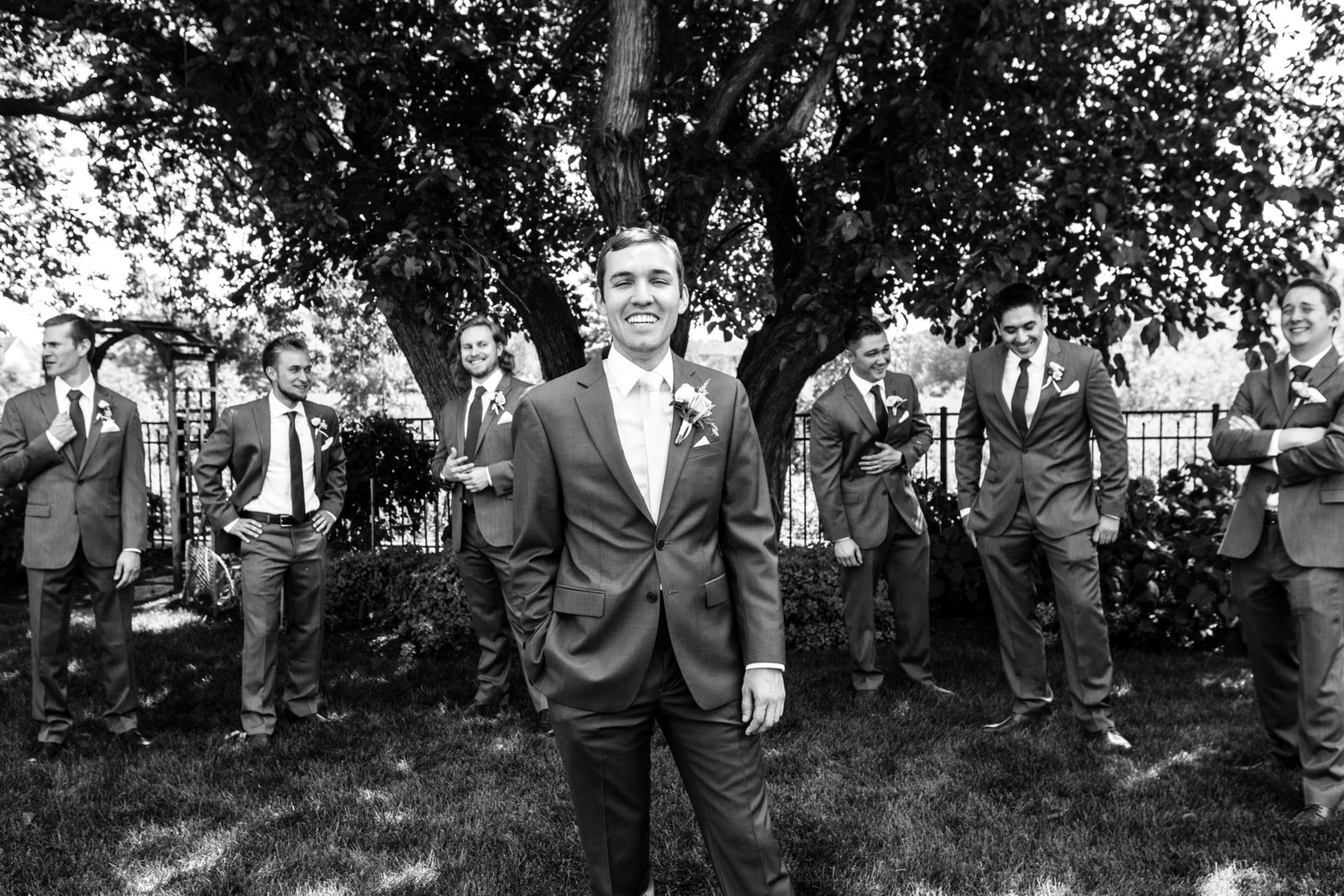 Groomsmen at Blumen Gardens