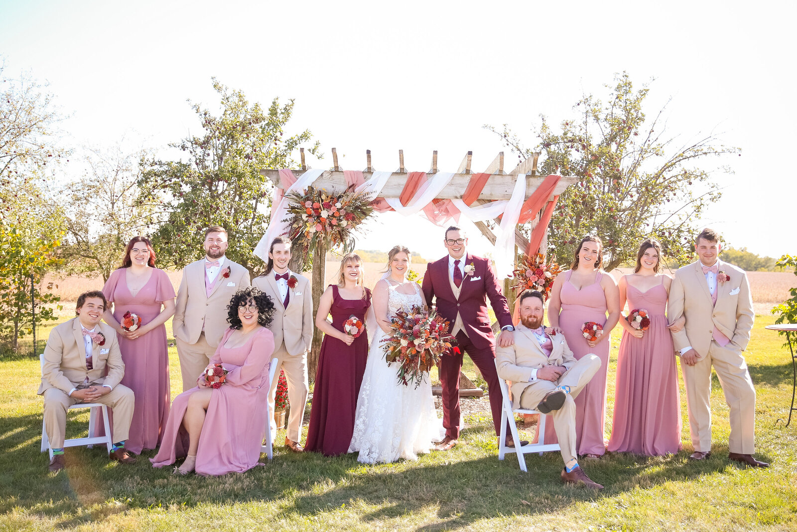 Happy Apple Orchard Wedding