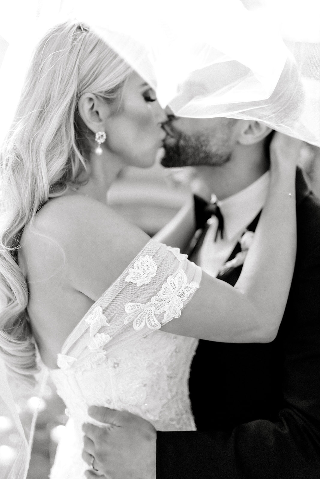 Bride and Groom in Union Hill Gardens, California