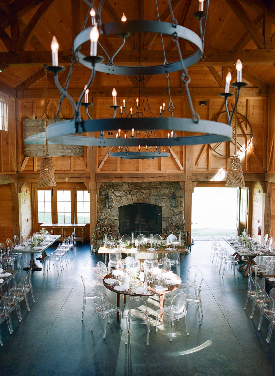 Wedding Reception Tables and Chairs at Lonesome Valley