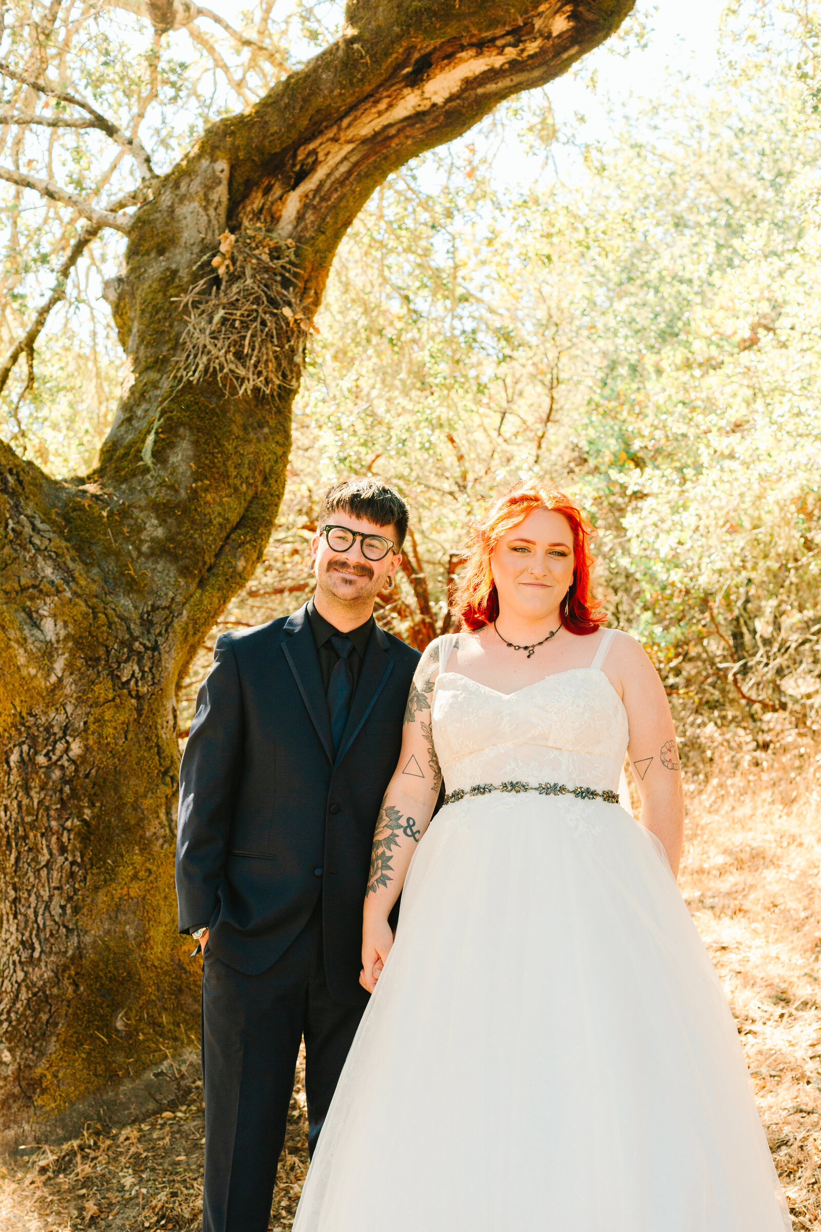 Wedding day first look.