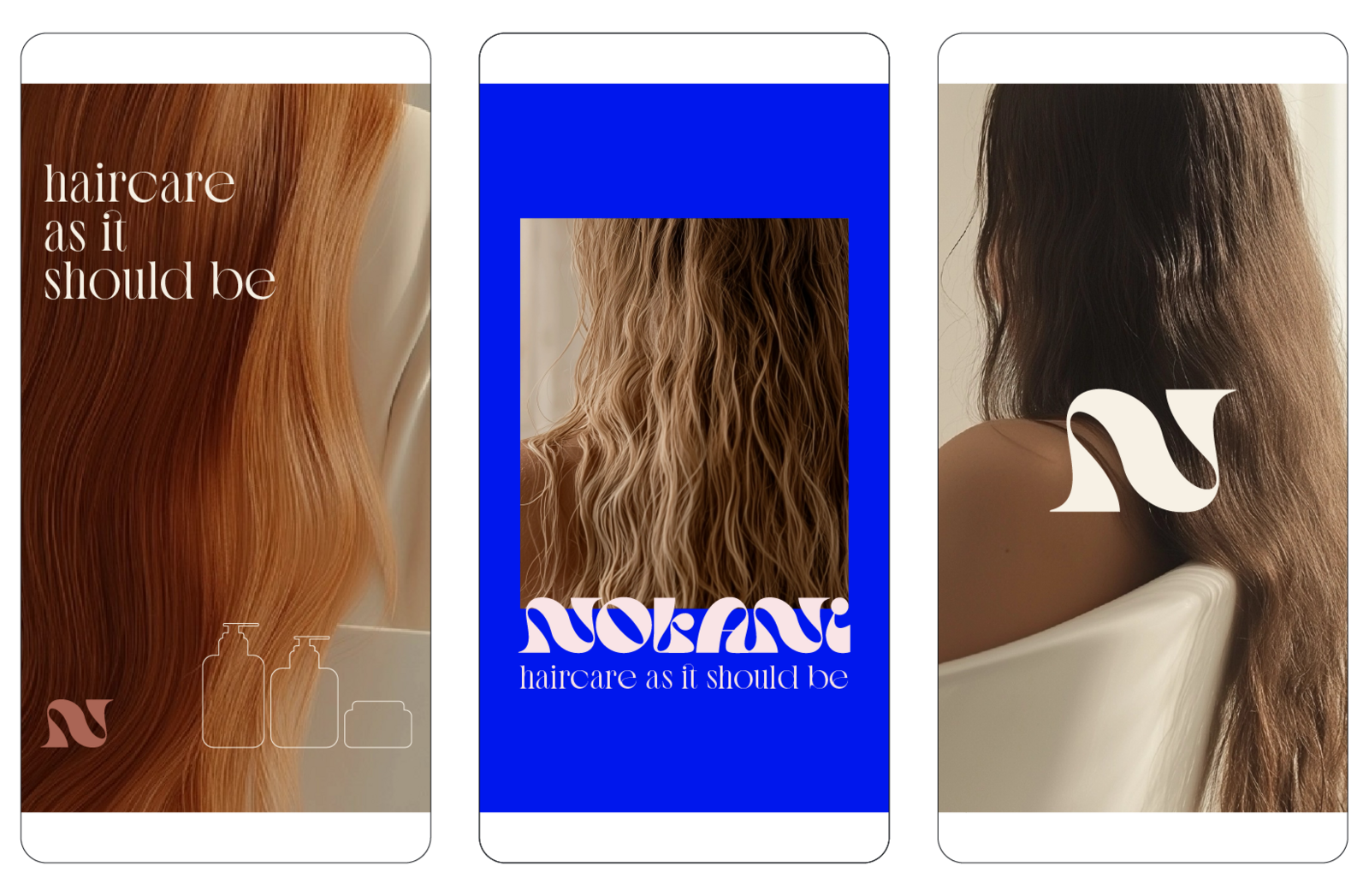 iphone mockups of nolani social media designs