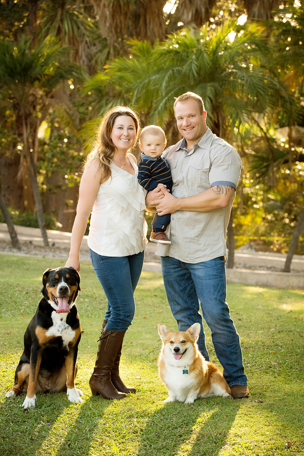 san diego family photography | family with their dogs outdoors