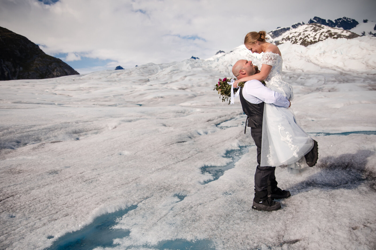 Christine Johnson Photography - Rachel and Bill Wedding Glacier Juneau AK -40