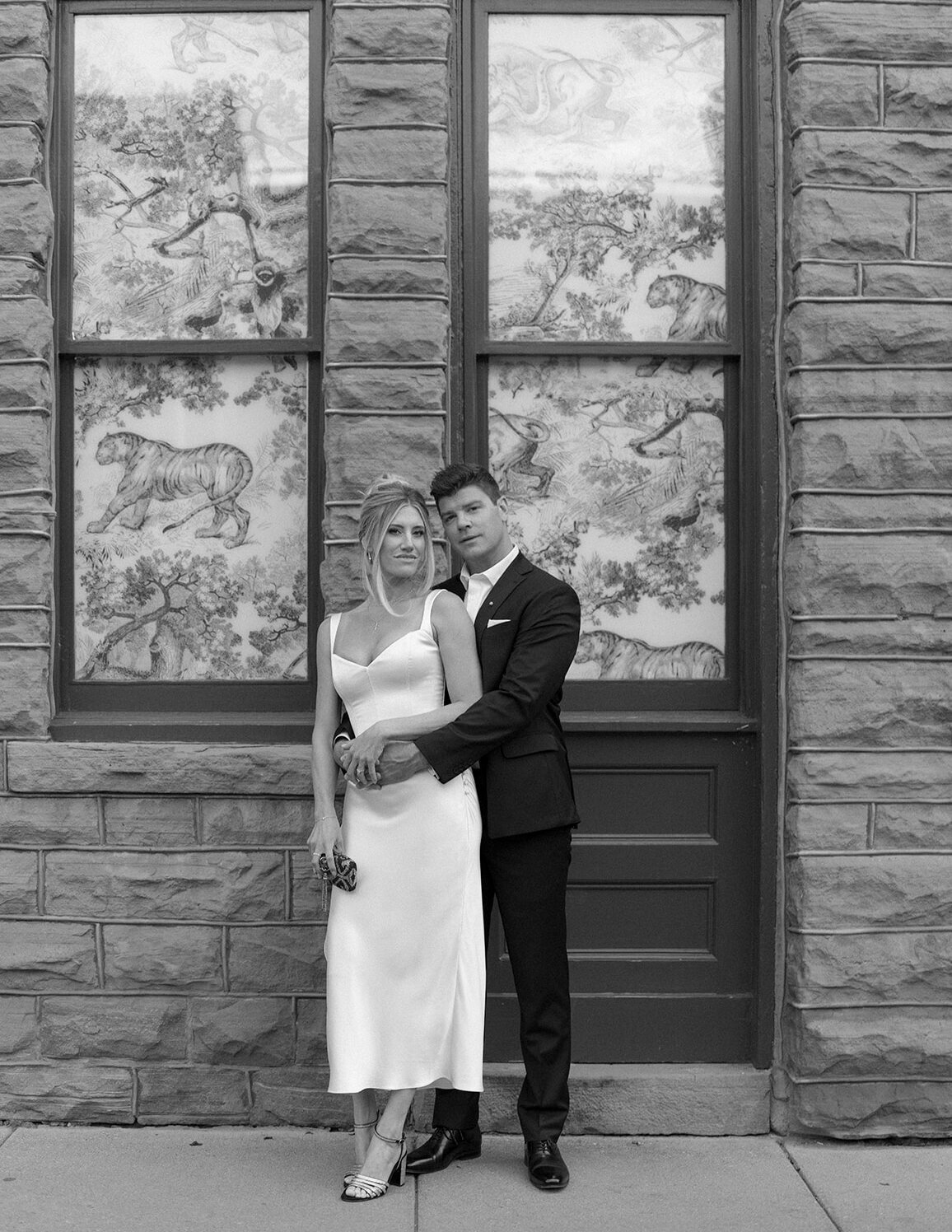 Bride and Groom Portrait Aspen Rehearsal Dinner Caribou Club