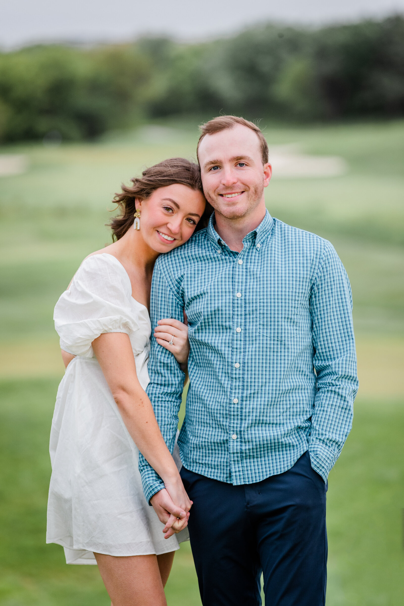 Couple on golf course