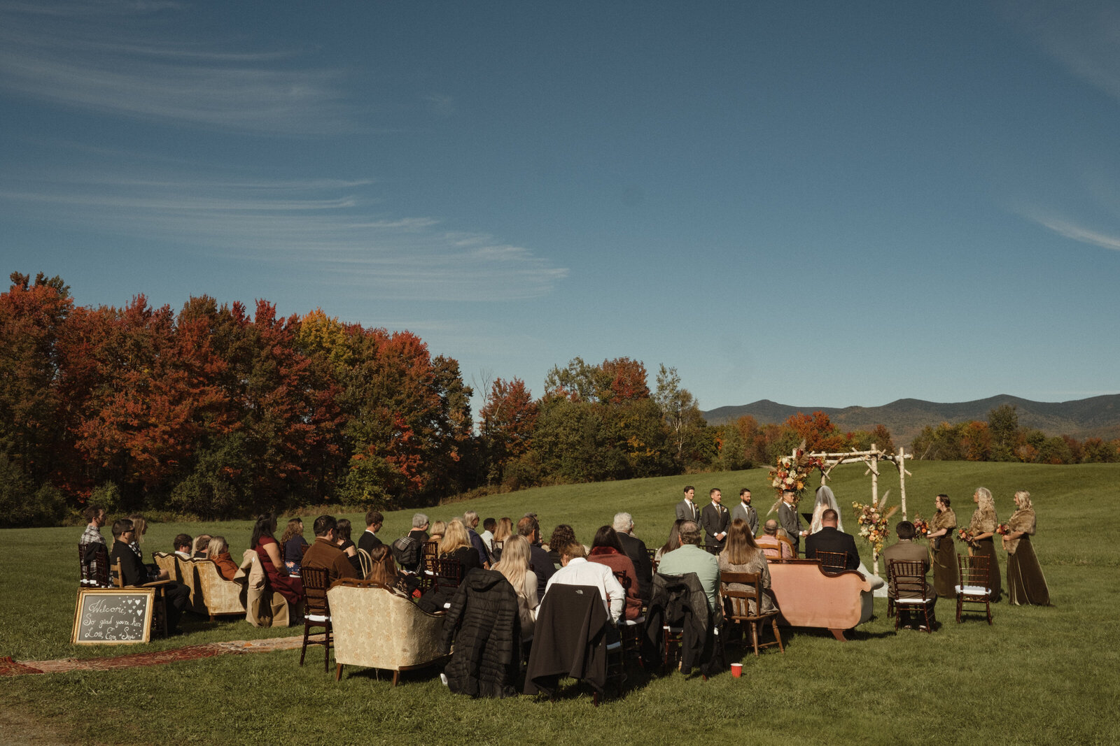 Wedding at the Pavilion, Lancaster, New Hampshire Sustainable Wedding