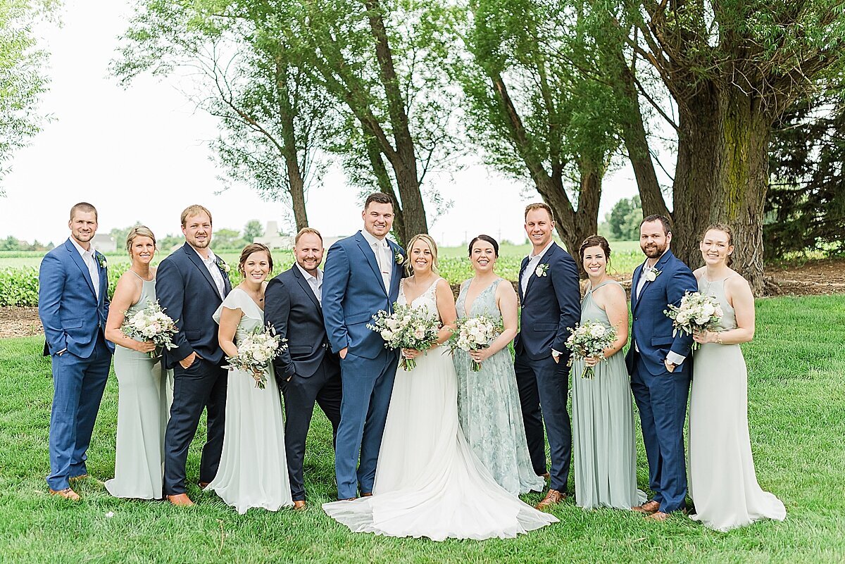 Mint Green & Navy Summer Wedding at Pear Tree Estate | Champaign, IL_0036