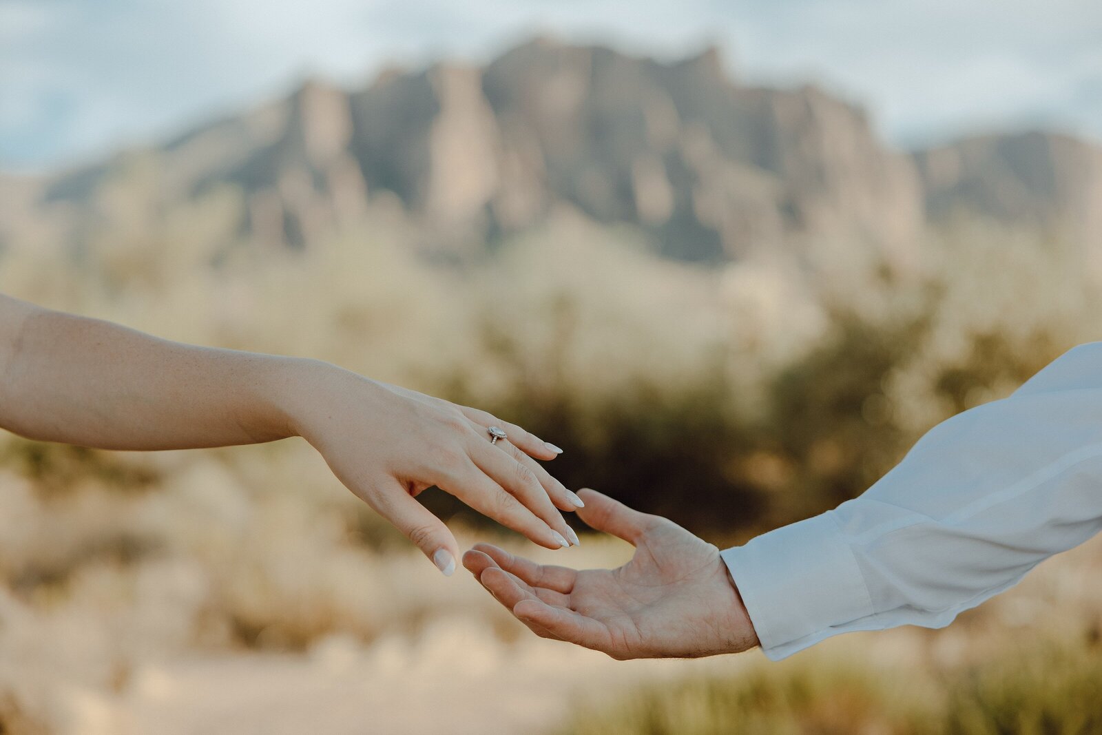Superstition mountain engagement session