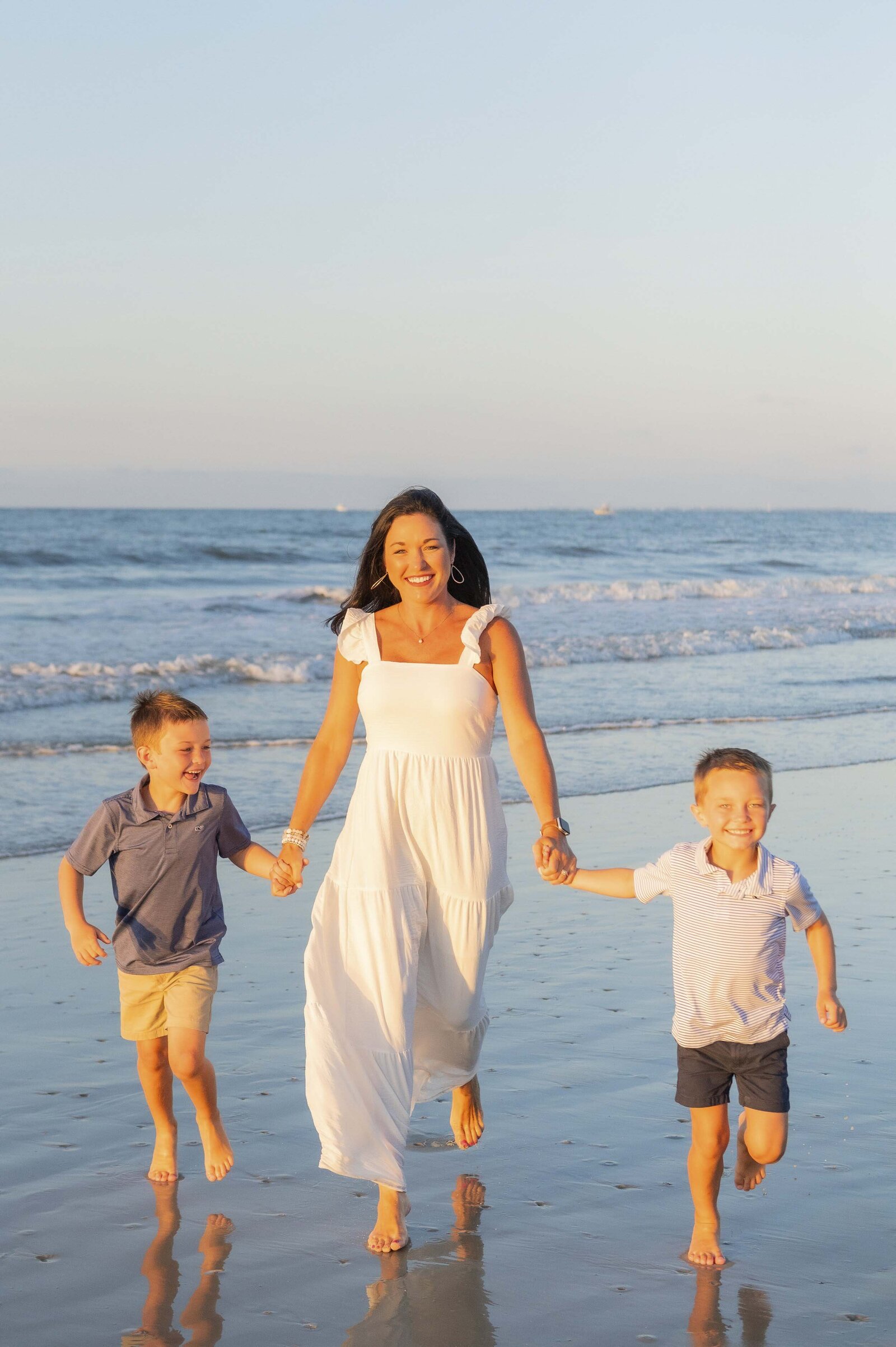 family on hilton head island beach