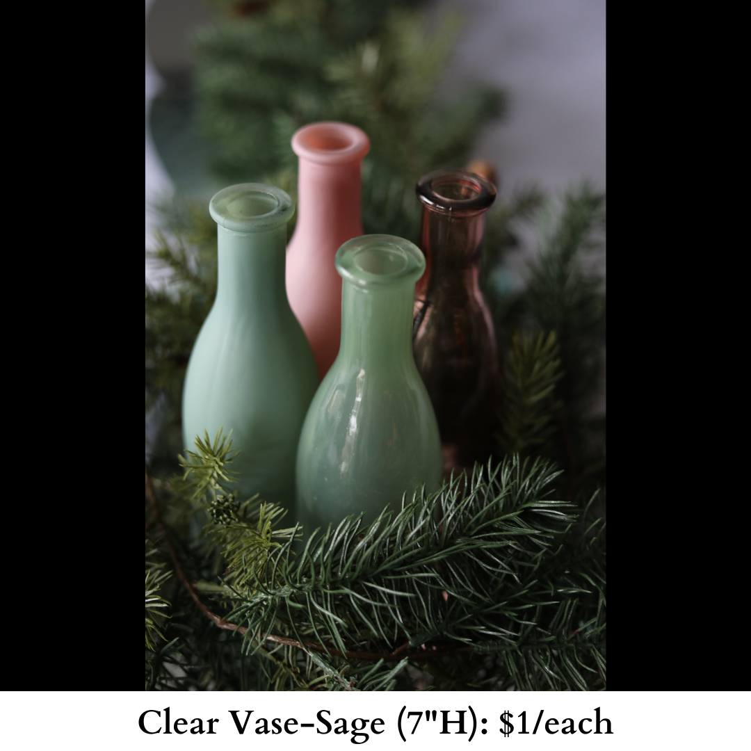 Clear Vase-Sage-539