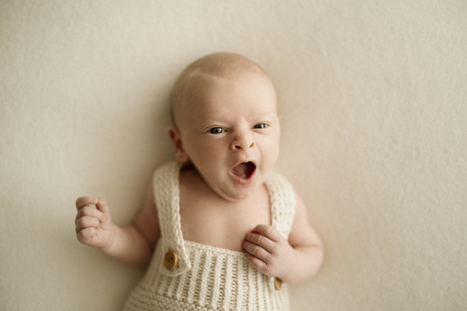 Natural newborn family portraits in a Perth studio – soft, warm, and organic images capturing the love of a growing family.