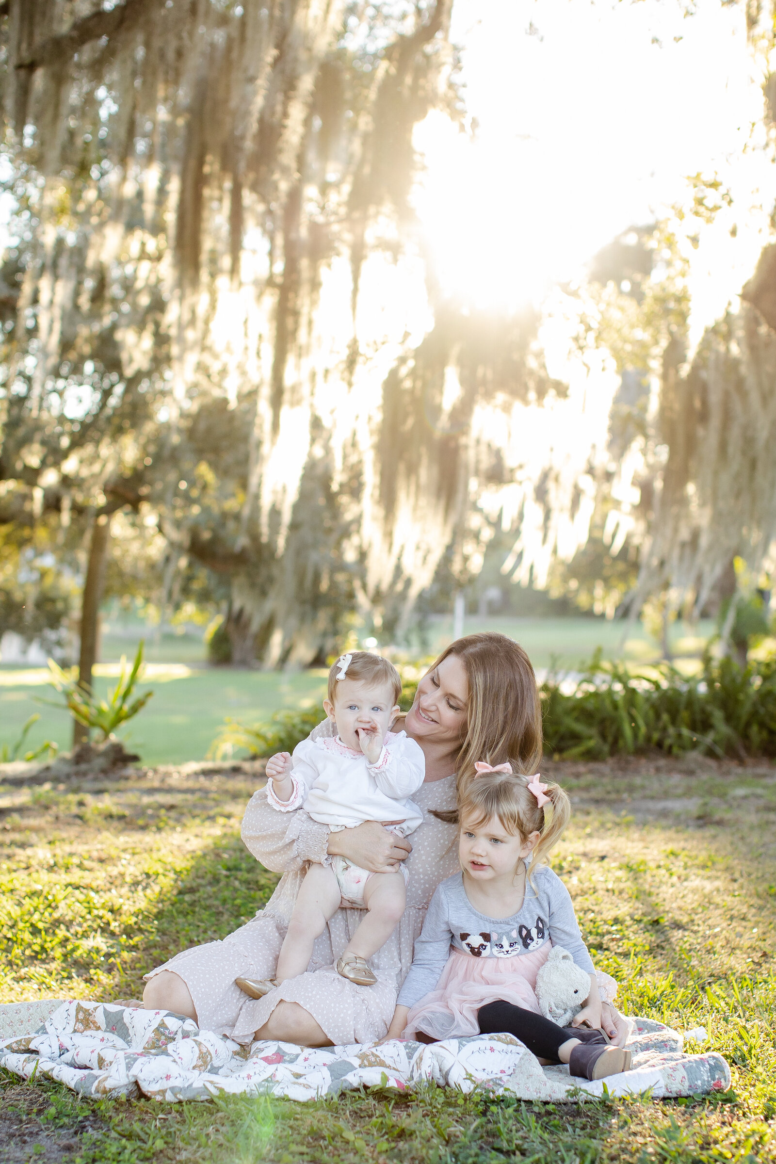 Ourdoor family portraits with Riley James.