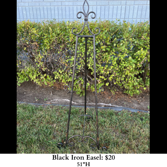 Black Iron Easel-881