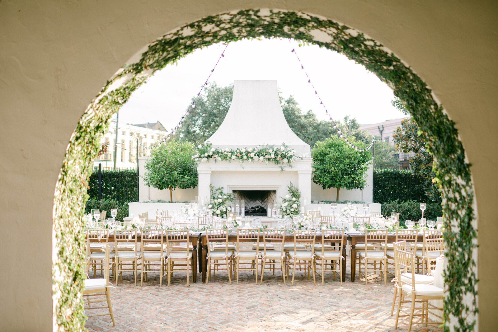 wedding reception design at a venue in New Orleans