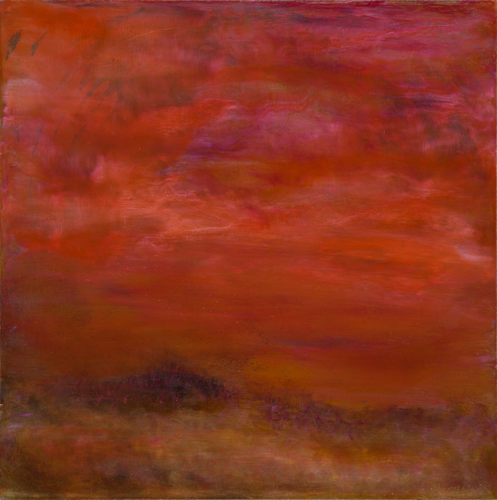 Red sky Oil painting by Jane Mishkind