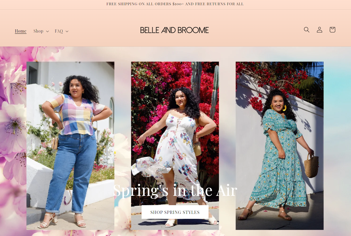 Spring 23 website header