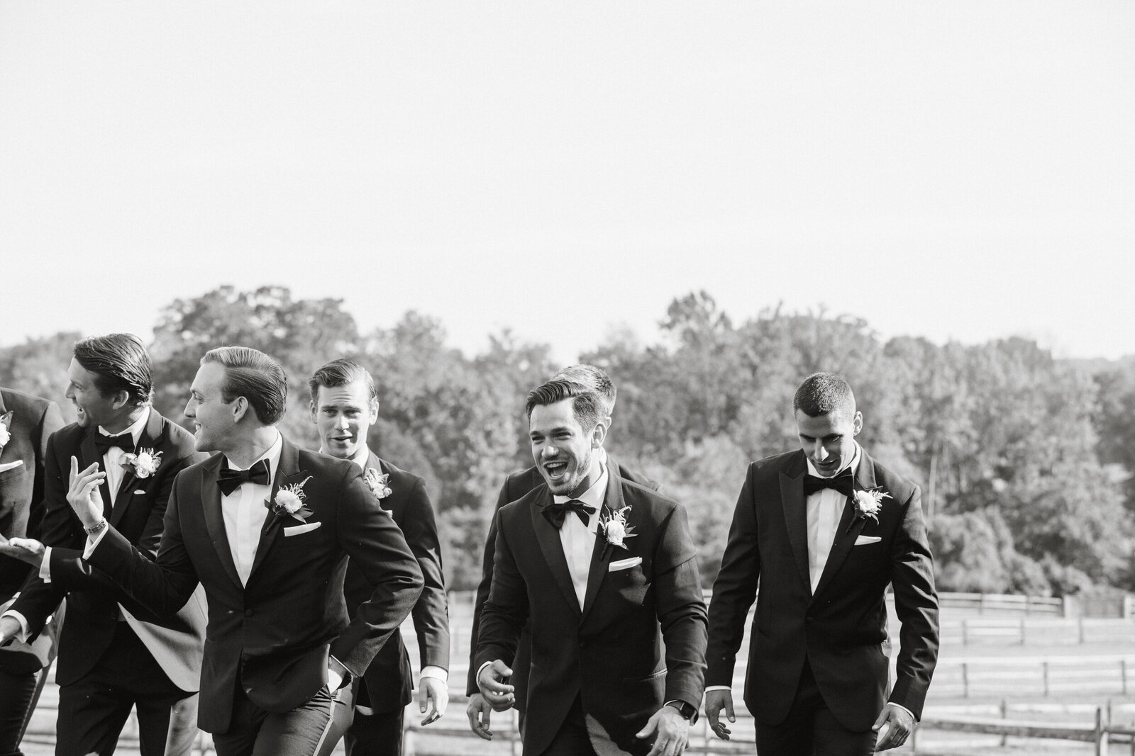Guests mingling at an outdoor reception near Philadelphia, PA. 