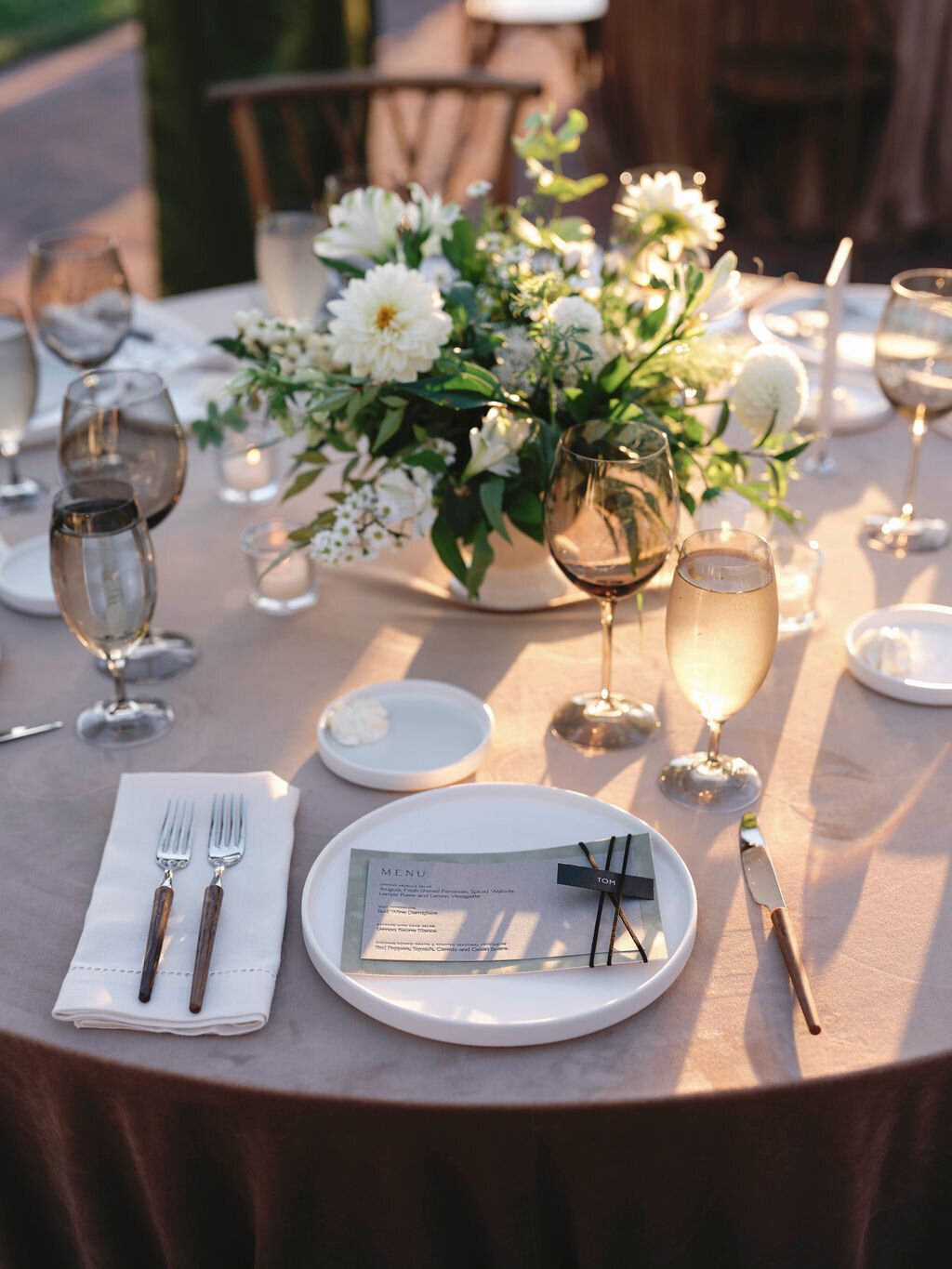130Kate Campbell Floral Brittland waterfront tented wedding by Molly McManus photo