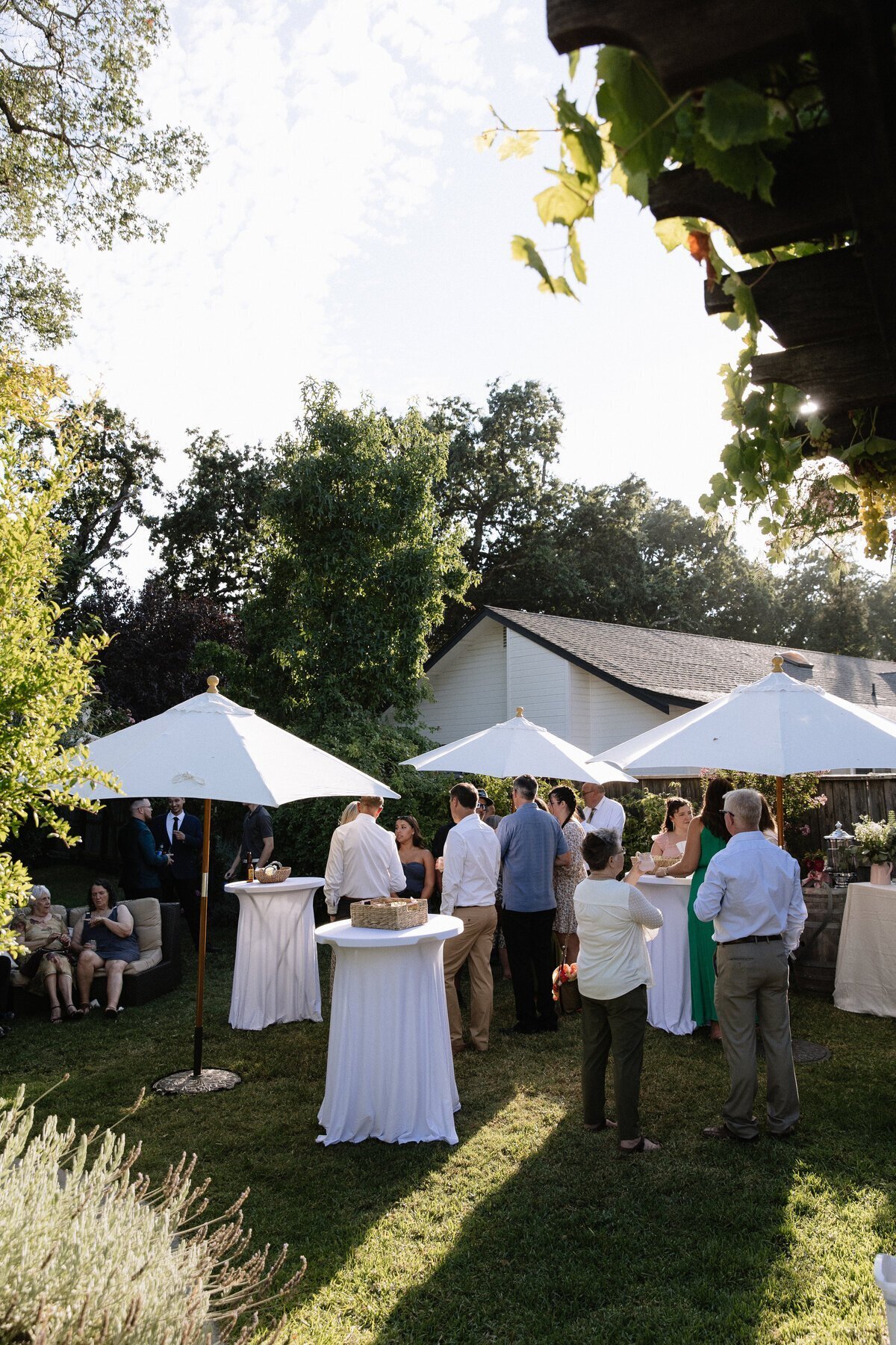 Wedding party enjoying reception by destination wedding photographers