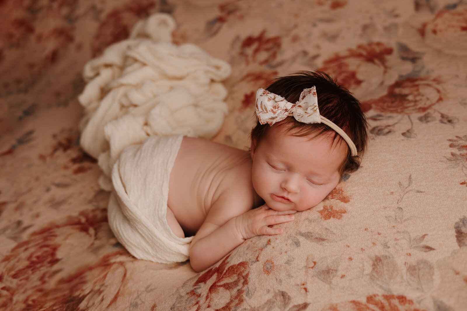 newborn neutral colours baby andrea b photography