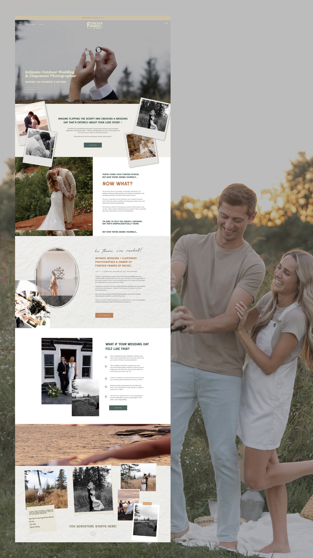 9outdoor elopements photographer-branding and website design