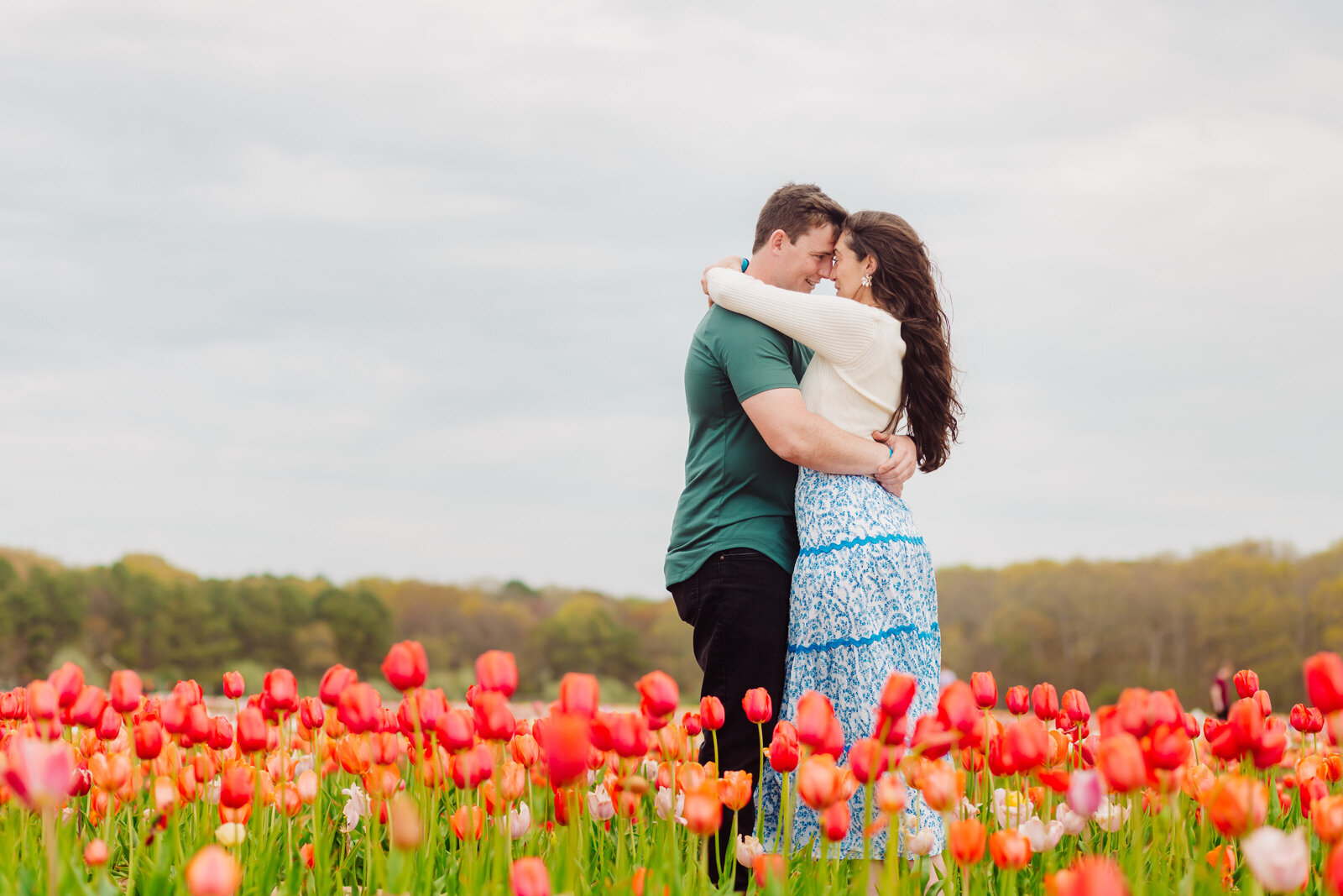 Steven and Brittany Proposal at Waterdrinker Farm – Spring 2025-49