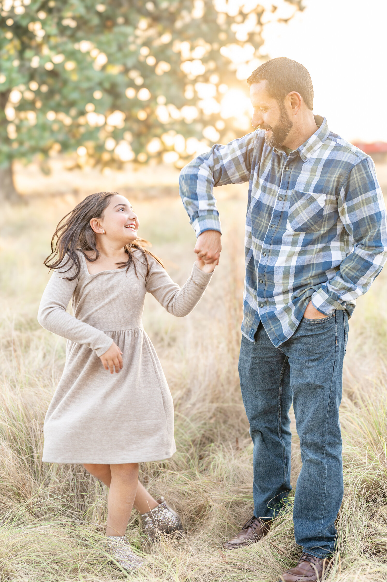 father daughter dancing by  Raleigh family photographer