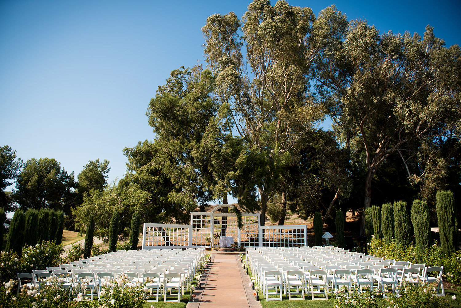 outside ceremony space