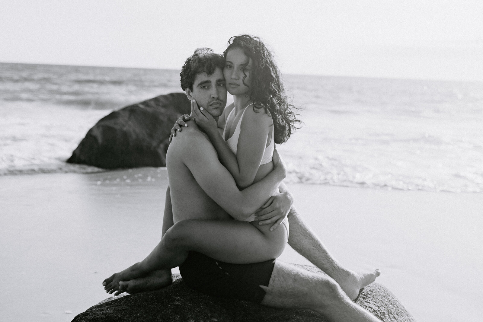 Beach engagement session