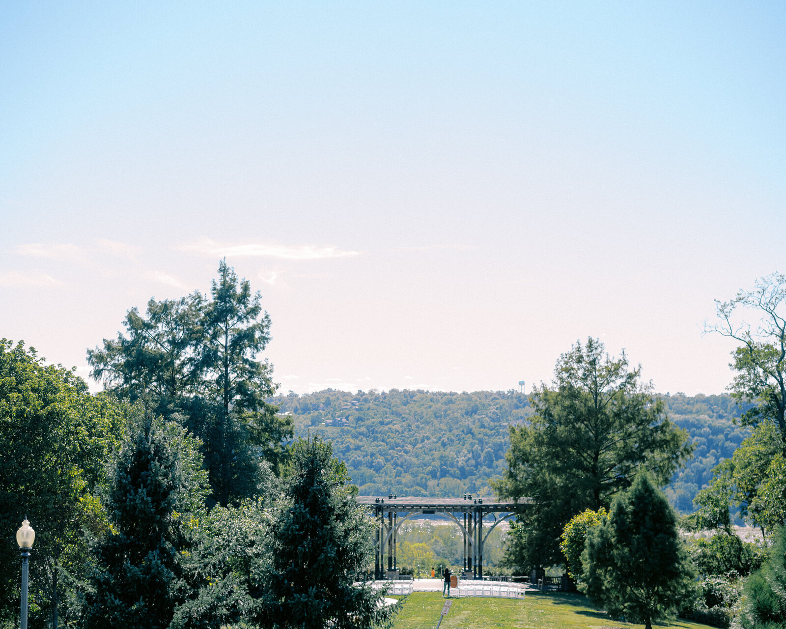 Ceremony site at alms park