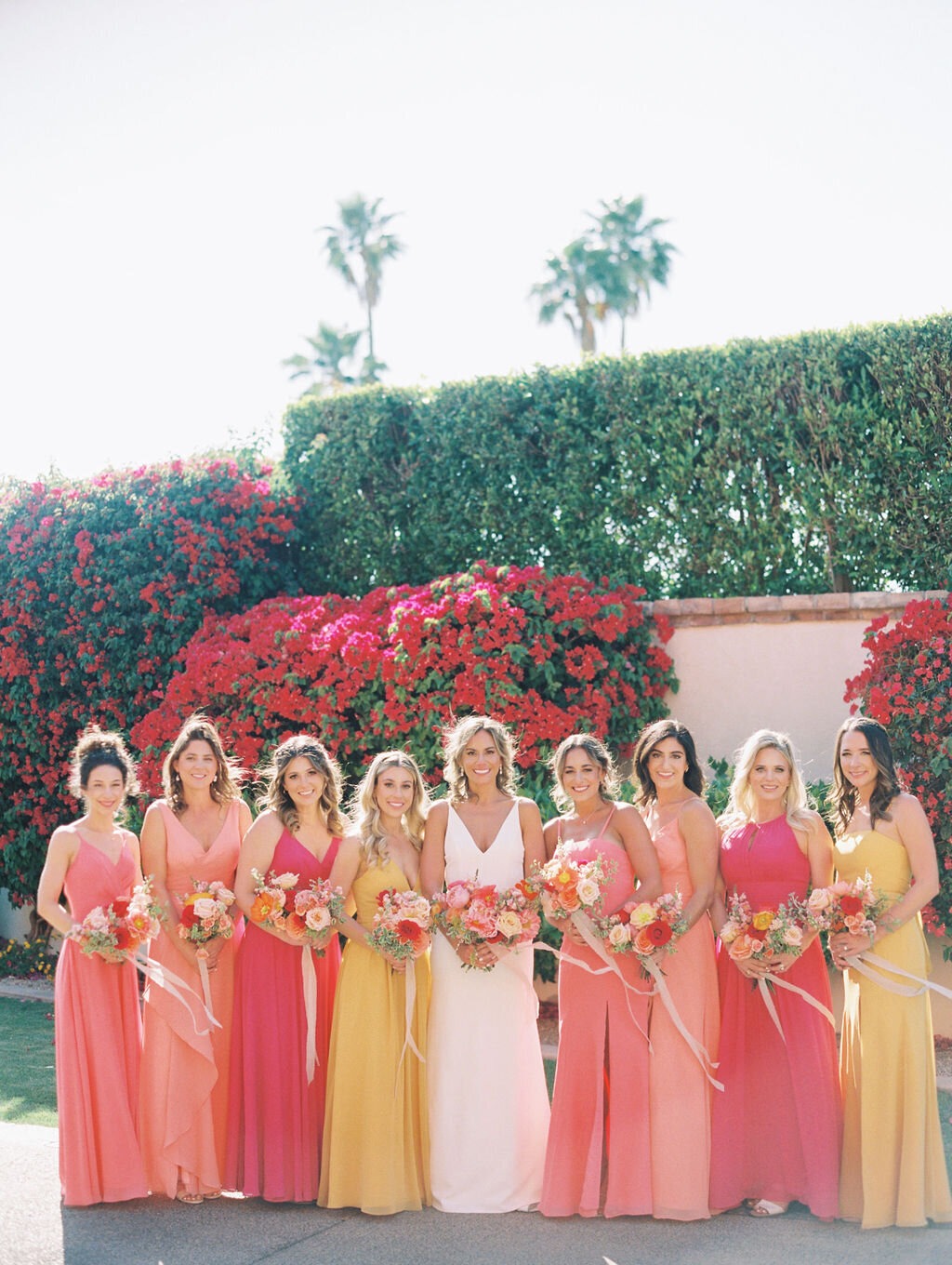 florists-in-phoenix-bright-colors-bridesmaid-dresses
