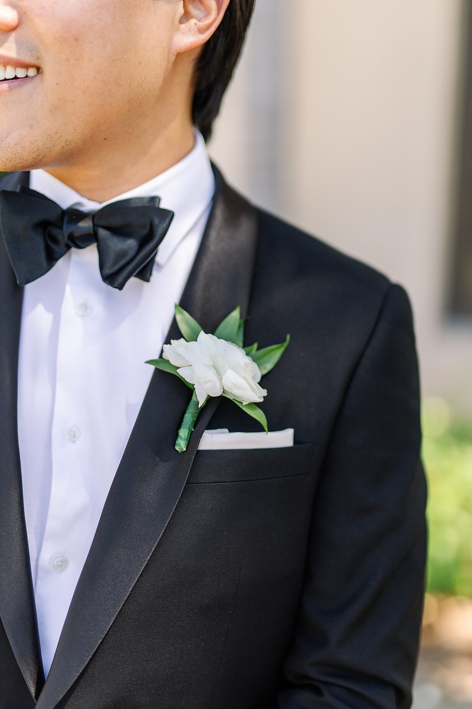 Grooms tux at the Fairmount Grand Del Mar in San Diego, Calfornia.