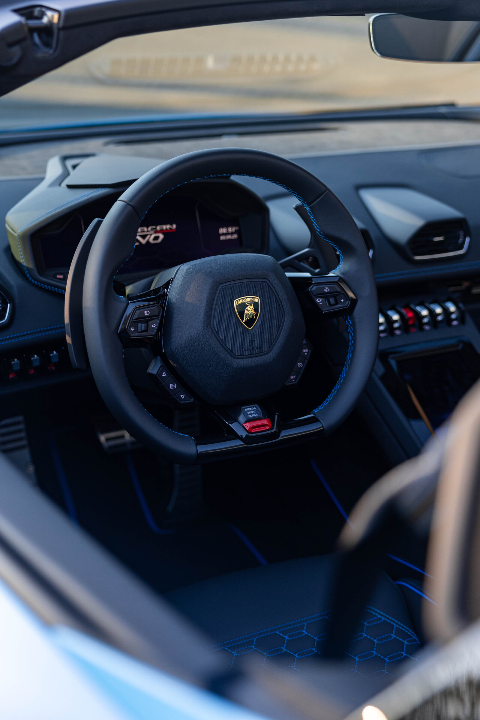 Blue Lamborghini Huracan EVO Spider PPF Ceramic Coating Le Mans Detailing Toronto Markham 14