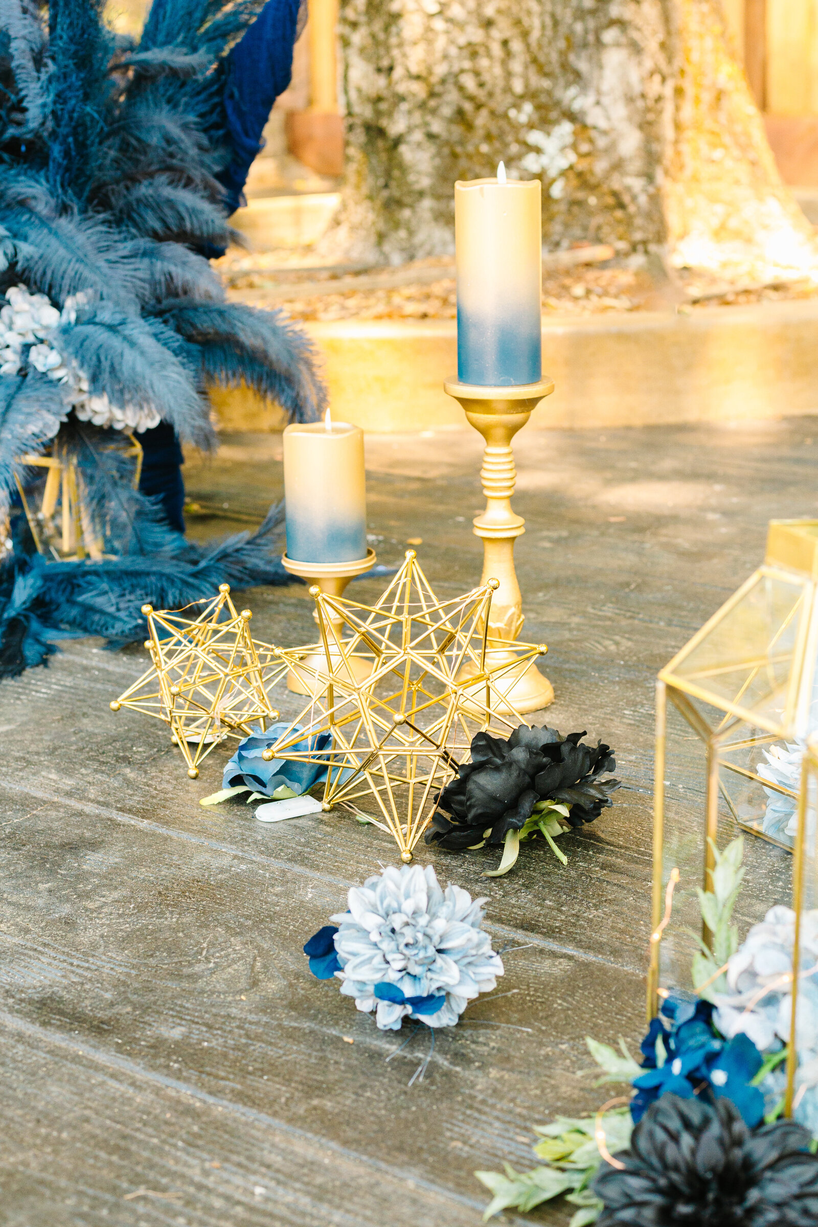 A night under the stars wedding decor.