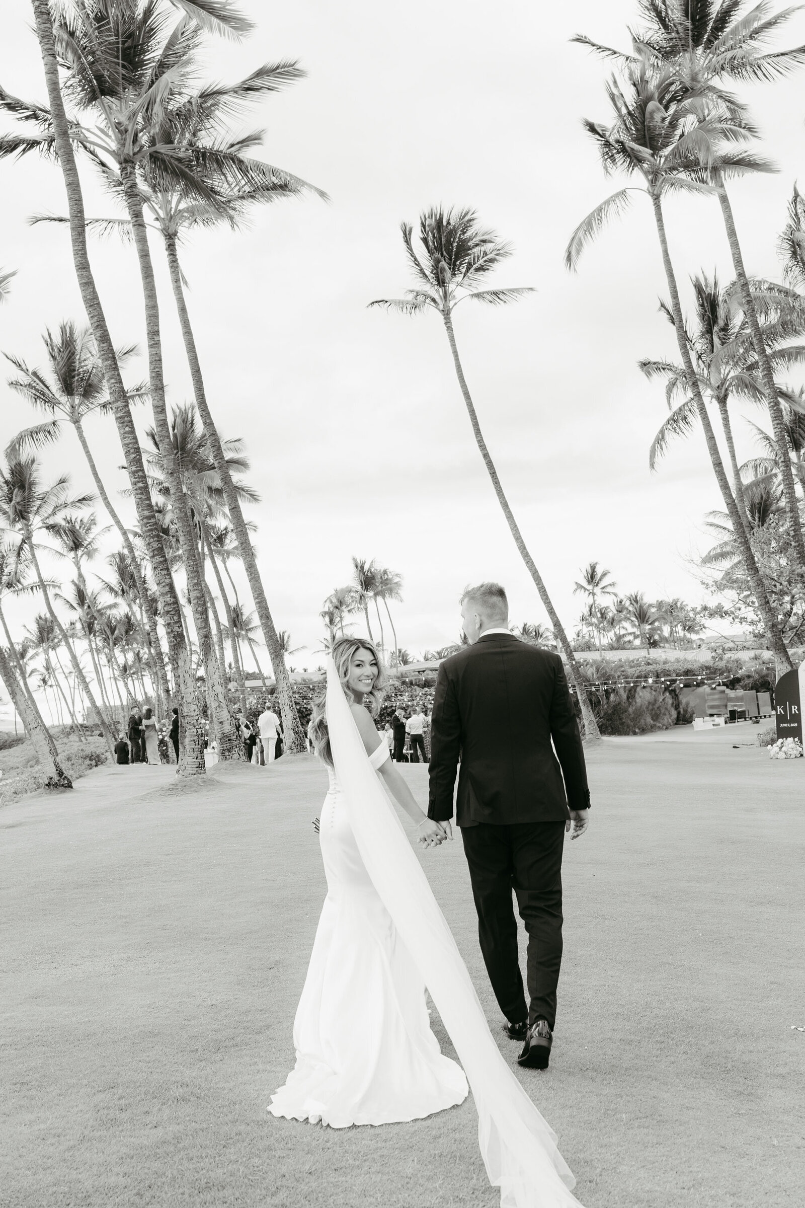Kayli & Robbie cocktail hour Andaz Maui Wailea wedding