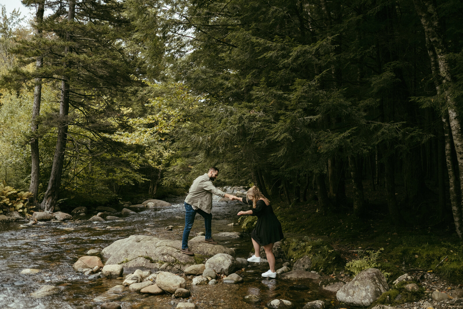 Lincoln NH Camping Engagement Session
