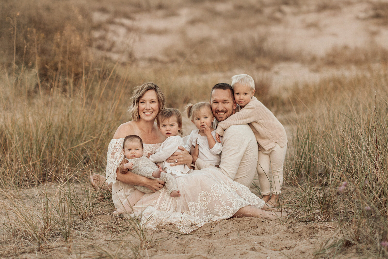 family-sesion-lake-michigan