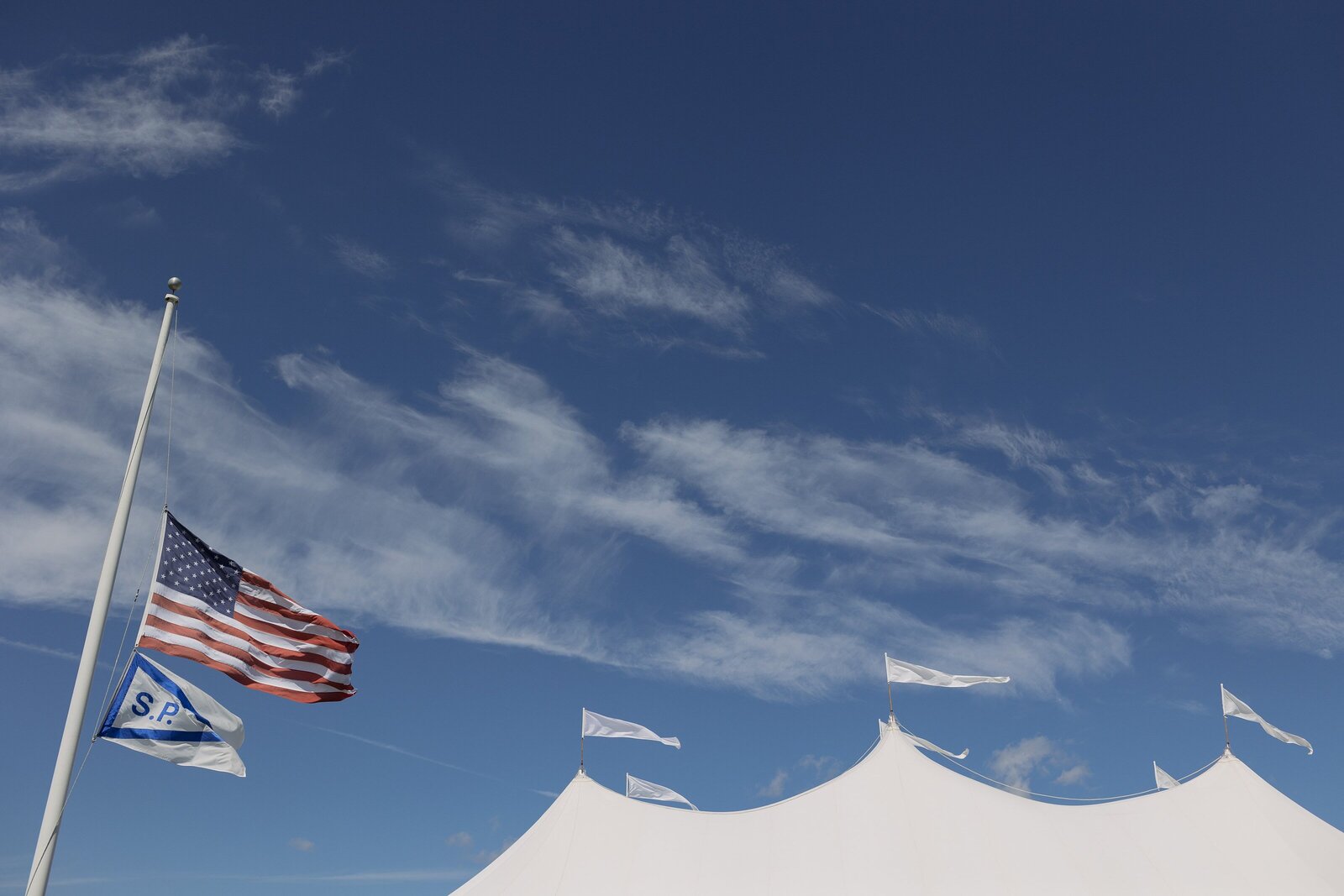 Tented South Dartmouth wedding at Salters Point. Deborah Zoe Photography.